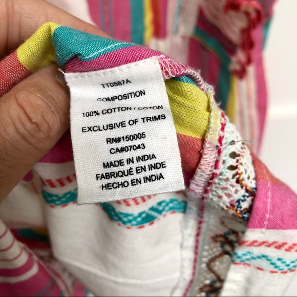 💠 dRA Los Angeles Multi Stripe Blouse - Picture 9 of 11